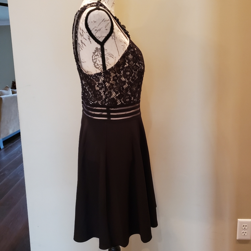 NWT Black Formal Dress Jrs large/ Ladies Medium - Picture 3 of 8